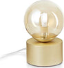 Lumetto-Contemporaneo-Perlage-Metallo-Ottone-1-Luce-G9-15W-3000K-Ip20