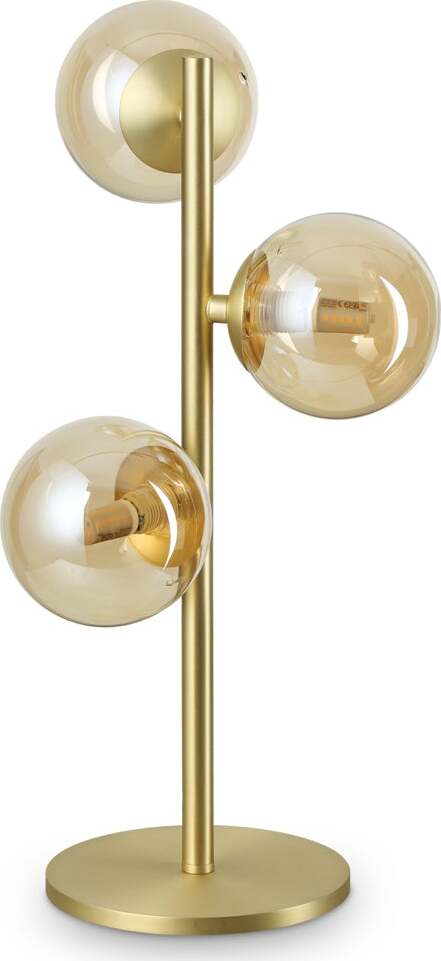 Lumetto-Contemporaneo-Perlage-Metallo-Ottone-3-Luci-G9-15W-3000K-Ip20