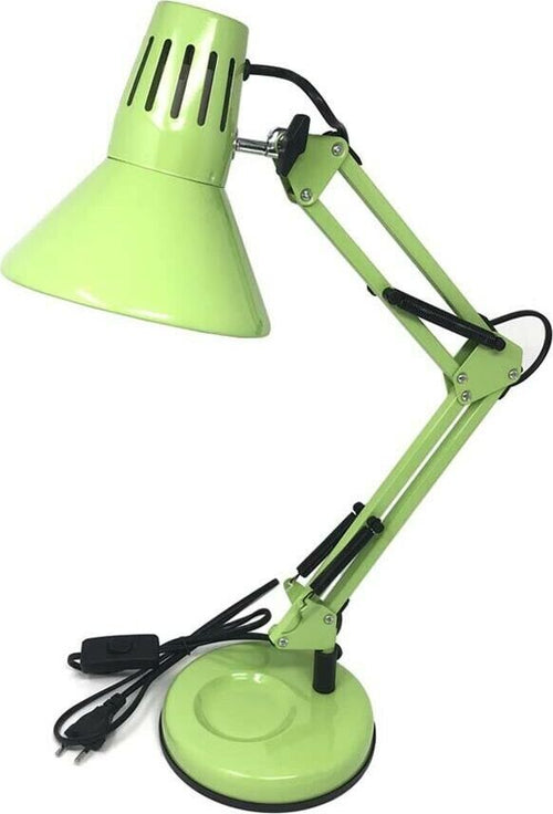 Lumetto-Da-Scrivania-Braccio-Snodabile-Lampada-Lume-Con-Morsetto-X-Tavolo-Verde-Universo