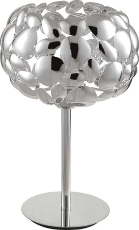 Lumetto Dioniso Cromo 1Xe27 22X34,5Cm Illuminazione/Illuminazione per interni/Lampade/Lampade da tavolo e abat-jour Led Mall Home - Napoli, Commerciovirtuoso.it