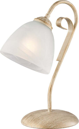 Lumetto-Forgiato-1-Luce-Ferro-Avorio-E-Oro-Vetro-Bianco