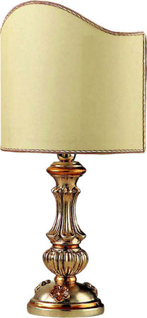 Lumetto-In-Legno-Classico-Argento-Mecca-Con-Paralume-1-Luce-Airone