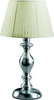 Lumetto-In-Legno-Classico-Argento-Mecca-Con-Paralume-1-Luce-Albanella