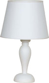 Lumetto-In-Legno-Classico-Bianco-Opaco-Con-Paralume-1-Luce-Sula
