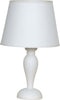 Lumetto-In-Legno-Classico-Bianco-Opaco-Con-Paralume-1-Luce-Sula