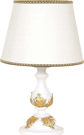 Lumetto-In-Legno-Classico-Bianco-Oro-Naturale-Con-Paralume-1-Luce-Fenicottero