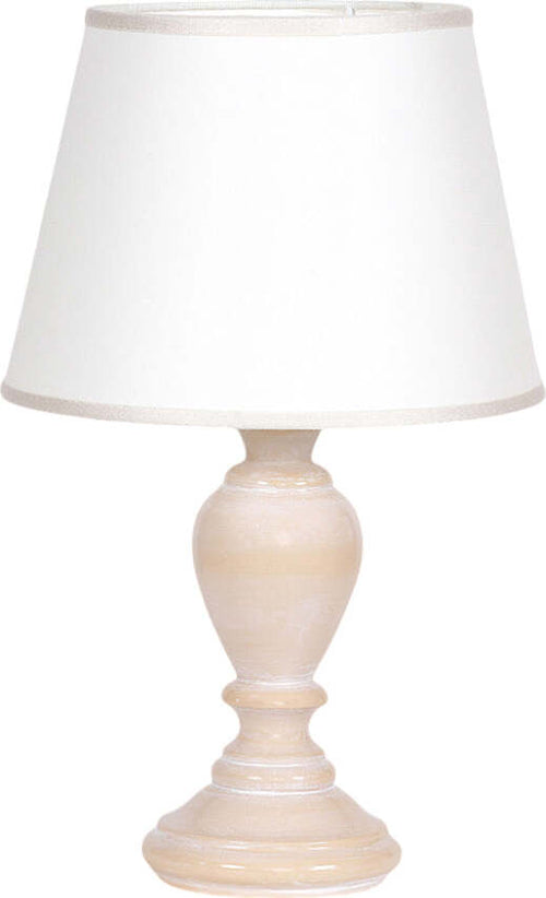 Lumetto-In-Legno-Classico-Ocra-Sbiancato-Con-Paralume-1-Luce-Anatra