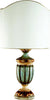 Lumetto-In-Legno-Classico-Oro-Avorio-Verde-Arancio-Con-Paralume-1-Luce-Oca