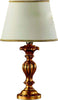 Lumetto-In-Legno-Classico-Oro-Con-Paralume-1-Luce-Beccaccia