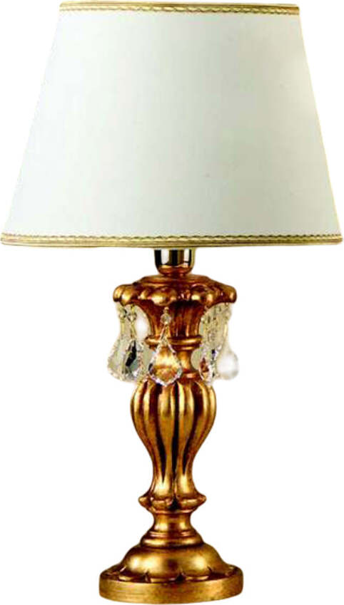 Lumetto-In-Legno-Classico-Oro-Con-Paralume-1-Luce-Fagiano