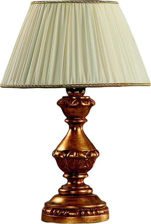 Lumetto-In-Legno-Classico-Oro-Con-Paralume-1-Luce-Sparviero