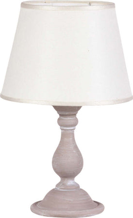 Lumetto-In-Legno-Classico-Tortora-Sbiancato-Con-Paralume-1-Luce-Laridi