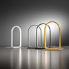 Lumetto-Moderno-Nicole-Alluminio-Oro-Spazzolato-E-Silicone-Bianco-Led-12W