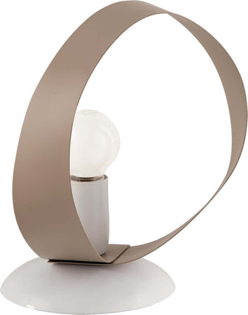 Lumetto-Moderno-Primula-1-Luce-In-Ferro-Laccato-Bianco-E-Tortora