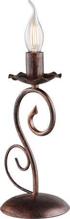 Lumetto-Provenzale-Alma-1-Luce-Ferro-Battuto-Nero-E-Rame