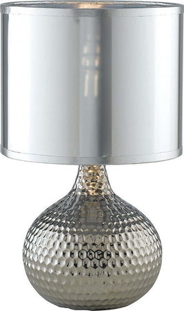 Lumetto Pulsar Silver 1Xe14 22X35Cm Illuminazione/Illuminazione per interni/Lampade/Lampade da tavolo e abat-jour Led Mall Home - Napoli, Commerciovirtuoso.it