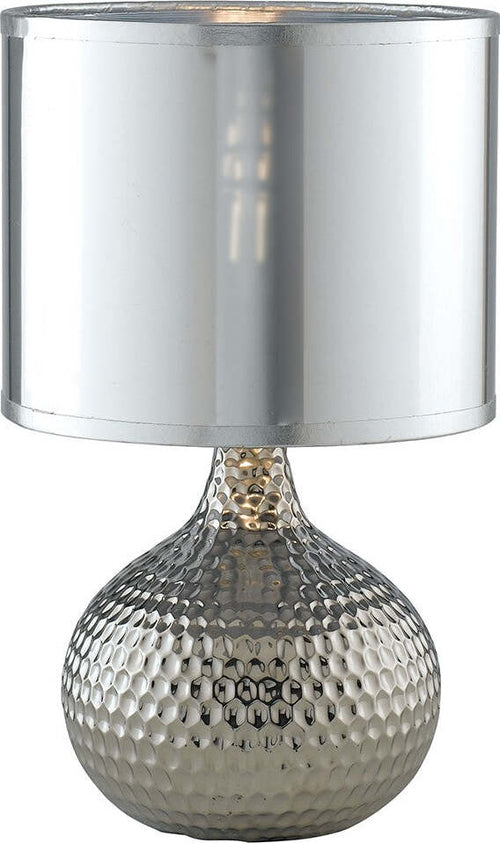 Lumetto Pulsar Silver 1Xe14 22X35Cm Illuminazione/Illuminazione per interni/Lampade/Lampade da tavolo e abat-jour Led Mall Home - Napoli, Commerciovirtuoso.it