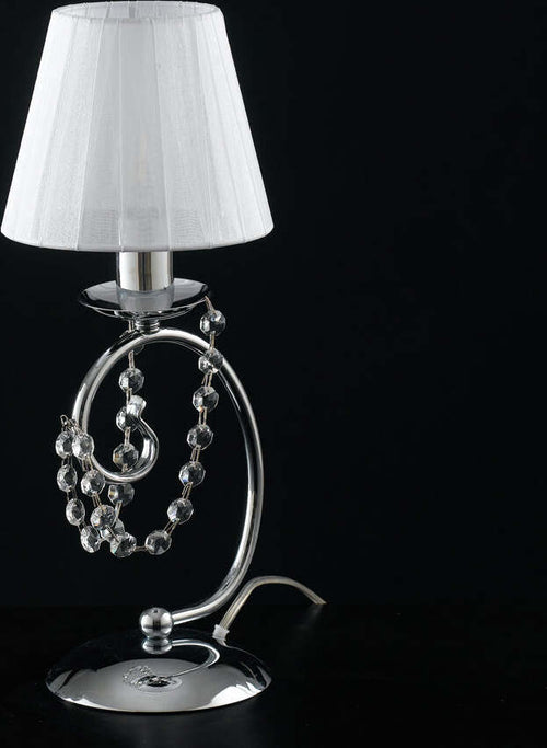 Lumetto-Shabby-Chic-Magda-Cromo-1-Luce-E14-Con-Paralume