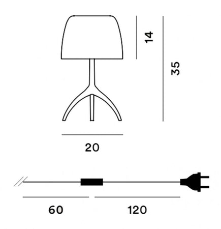 Lumiere Piccola con dimmer Foscarini