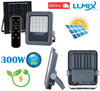 Faro proiettore luce LED da 300W con pannello solare per esterno con sensore crepuscolare e movimento