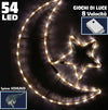 Luna Stella Luminosa Per Esterno 54 Led Bianco Caldo Illuminazione Altezza 66cm Casa, arredamento e bricolage > Prodotti per Feste > Prodotti Natalizi Trade Shop italia - Napoli, Commerciovirtuoso.it