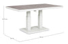 Tavolino Truman con struttura in alluminio, con piano in ceramica, altezza regolabile