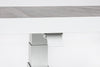 Tavolino Truman con struttura in alluminio, con piano in ceramica, altezza regolabile