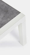 Tavolo Kledi piano in ceramica, struttura in alluminio per esterno da 120 x 70 cm