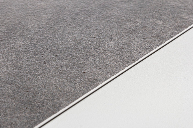 Tavolo "Kledi" piano in ceramica, struttura in alluminio per esterno da 120 x 70 cm