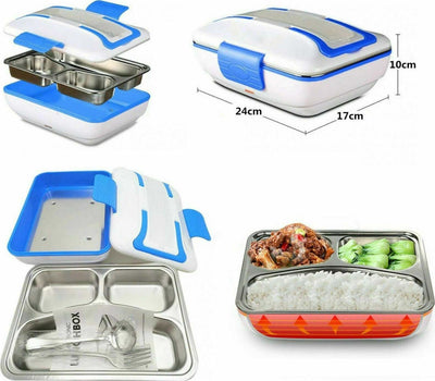 LUNCH BOX ELETTRONICO IN ALLUMINIO Riscalda alimenti PORTAVIVANDE PRANZO CALDO Casa e cucina/Organizzazione interni/Contenitori e barattoli da cucina/Conservazione cibi/Contenitori per trasporto cibo/Lunchbox Zencoccostore - Formia, Commerciovirtuoso.it