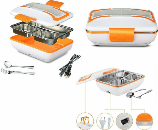 LUNCH BOX ELETTRONICO IN ALLUMINIO Riscalda alimenti PORTAVIVANDE PRANZO CALDO Casa e cucina/Organizzazione interni/Contenitori e barattoli da cucina/Conservazione cibi/Contenitori per trasporto cibo/Lunchbox Zencoccostore - Formia, Commerciovirtuoso.it