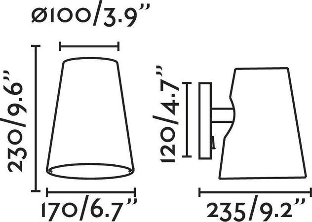 LUPE Lampada da parete nera/beige Illuminazione/Illuminazione per interni/Illuminazioni per pareti/Applique Led Mall Home - Napoli, Commerciovirtuoso.it