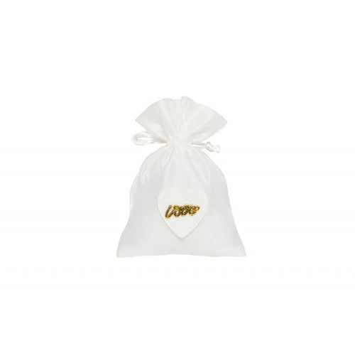 Sacchetto Matrimonio Harmony lucido con cuore love  Cotone