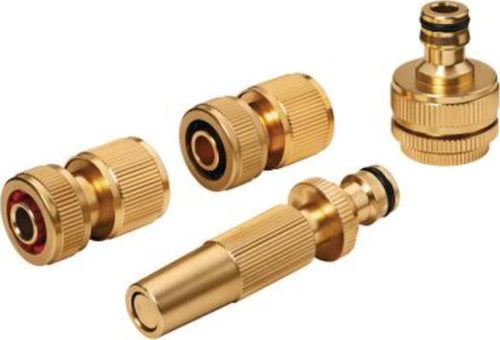 LUX-TOOLS---4-PEZZI---SET-DI-COLLEGAMENTO-CON-LANCIA-PER-IRRIGAZIONE---MATERIALE-OTTONE