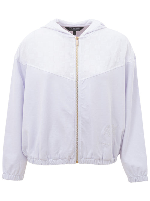 Armani Exchange Felpa con Zip Gold da donna