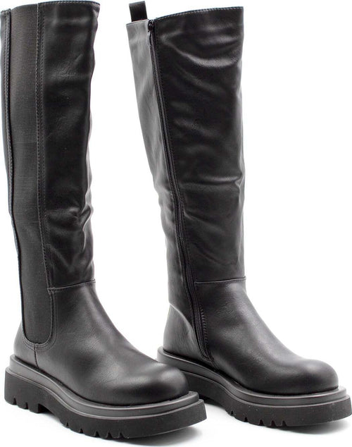 Ly86-3 Stivali Donna Tinta Unita in Ecopelle Con Banda Elastica E Zip Di Chiusura Stivali Alti Con Suola in Gomma E Plateau 2,5cm Moda/Donna/Scarpe/Stivali Starbag - Gaeta, Commerciovirtuoso.it
