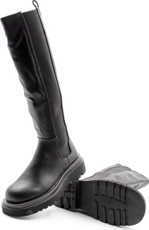 Ly86-3 Stivali Donna Tinta Unita in Ecopelle Con Banda Elastica E Zip Di Chiusura Stivali Alti Con Suola in Gomma E Plateau 2,5cm Moda/Donna/Scarpe/Stivali Starbag - Gaeta, Commerciovirtuoso.it