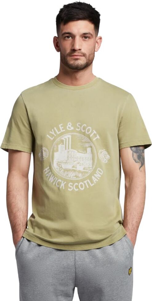 Lyle-&-Scott-t-shirt-hawick-print-verde-TS1806V