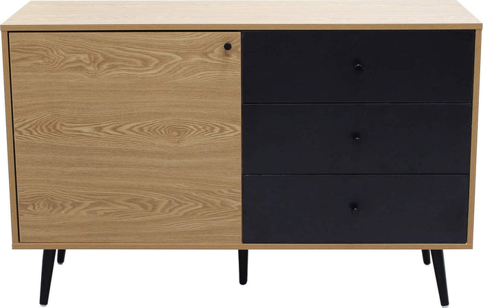 LYNN---madia-moderna-un-anta-e-tre-cassetti-118x39,5x76-h-Marrone-Milani-Home