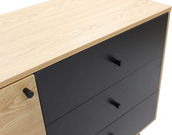 LYNN---madia-moderna-un-anta-e-tre-cassetti-118x39,5x76-h-Marrone-Milani-Home