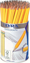Lyra-1143960-Matite-HB/2-Temagraph-in-barattolo-96-pezzi