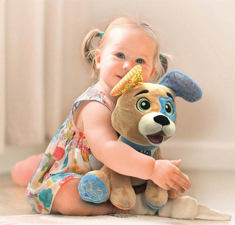 CLEMENTONI - Clementoni Baby - Timmy Parla Gioca Canta - Peluche Interattivo Parlante in Italiano per Bambini di 12+ Mesi, Stimola lo Sviluppo Sensoriale e Cognitivo, Lingua Italiana, 17583