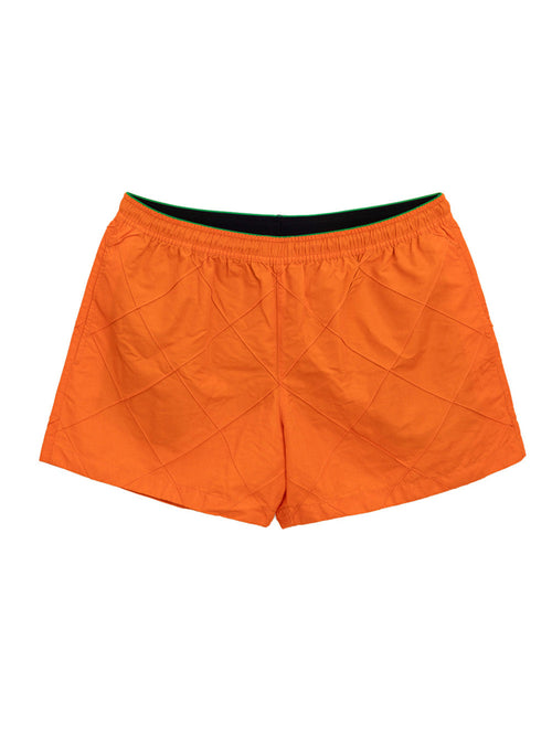 Bottega Veneta Boxer Mare con Motivo Intreccio in Arancione da uomo