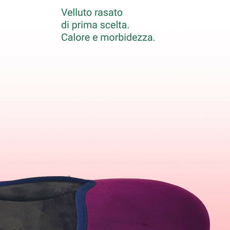 Dorea magiche ballerine donna scarpe in vellutino rasato eleganti friulane per ricevimenti, vera produzione artigianale spagnola