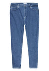 calvin klein jeans HIGH RISE TAPERED-MID BLUE da donna