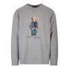 Polo Ralph Lauren Felpa Uomo Polo Bear Senza Cappuccio Felpa Orsetto Girocollo Tinta Unita