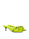 Balenciaga Sandali Slippers Mule Cagole in Giallo Fluo da donna