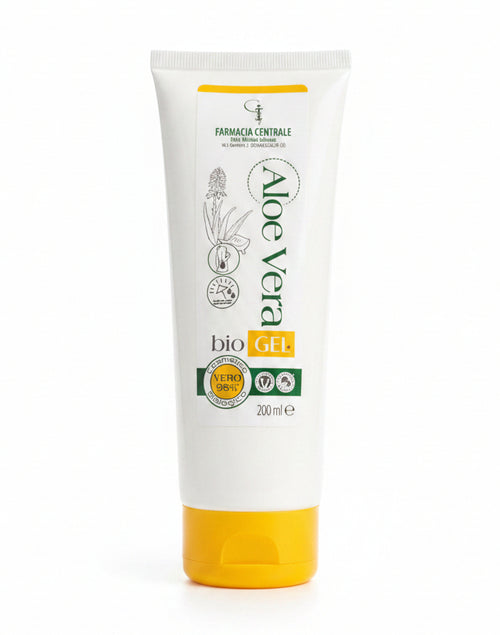 fpi farmacia centrale dr. Michele Iadevaia aloe vera bio gel Utile in caso di dermatosi, prurito, piaghe, eritemi, eruzioni cutanee, ulcere cutanee. 200ml