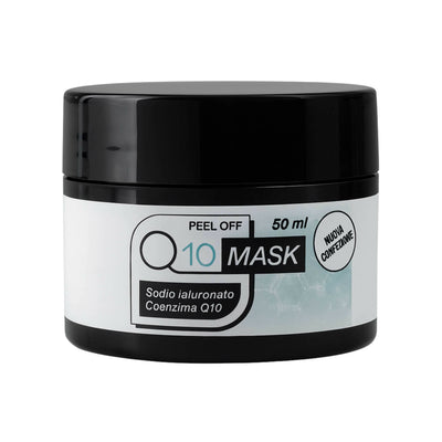 Maschera Viso Anti-Età con Coenzima Q10 e Acido Ialuronico – Trattamento Effetto Lifting, Peel Off, Idratante e Rimpolpante, Tonica e Idratata | AlohaLabs Q10 Mask 50ml