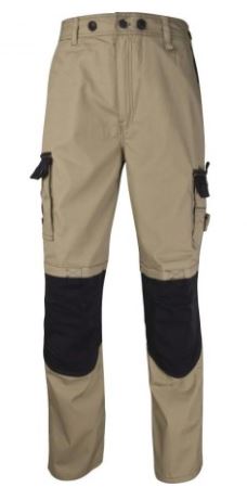 Pantalone Mache 5 Beige Taglia 3XL Pantalone da Lavoro con Tasconi Muratore Imbianchino